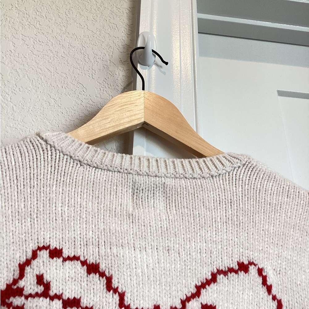 🍒Anthropologie Cherry Sweater Maeve Icon Cardigan New Small Fruit Ivory Red - Picture 8 of 15